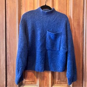 Cobalt Woven Sweater
